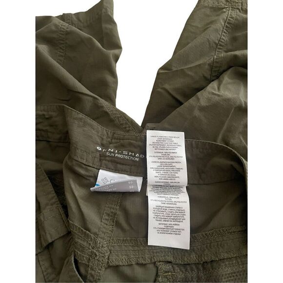 Columbia Mens Forest Green Omni-Shade Sun Protection Cargo Shorts Size 40W - Picture 9 of 14